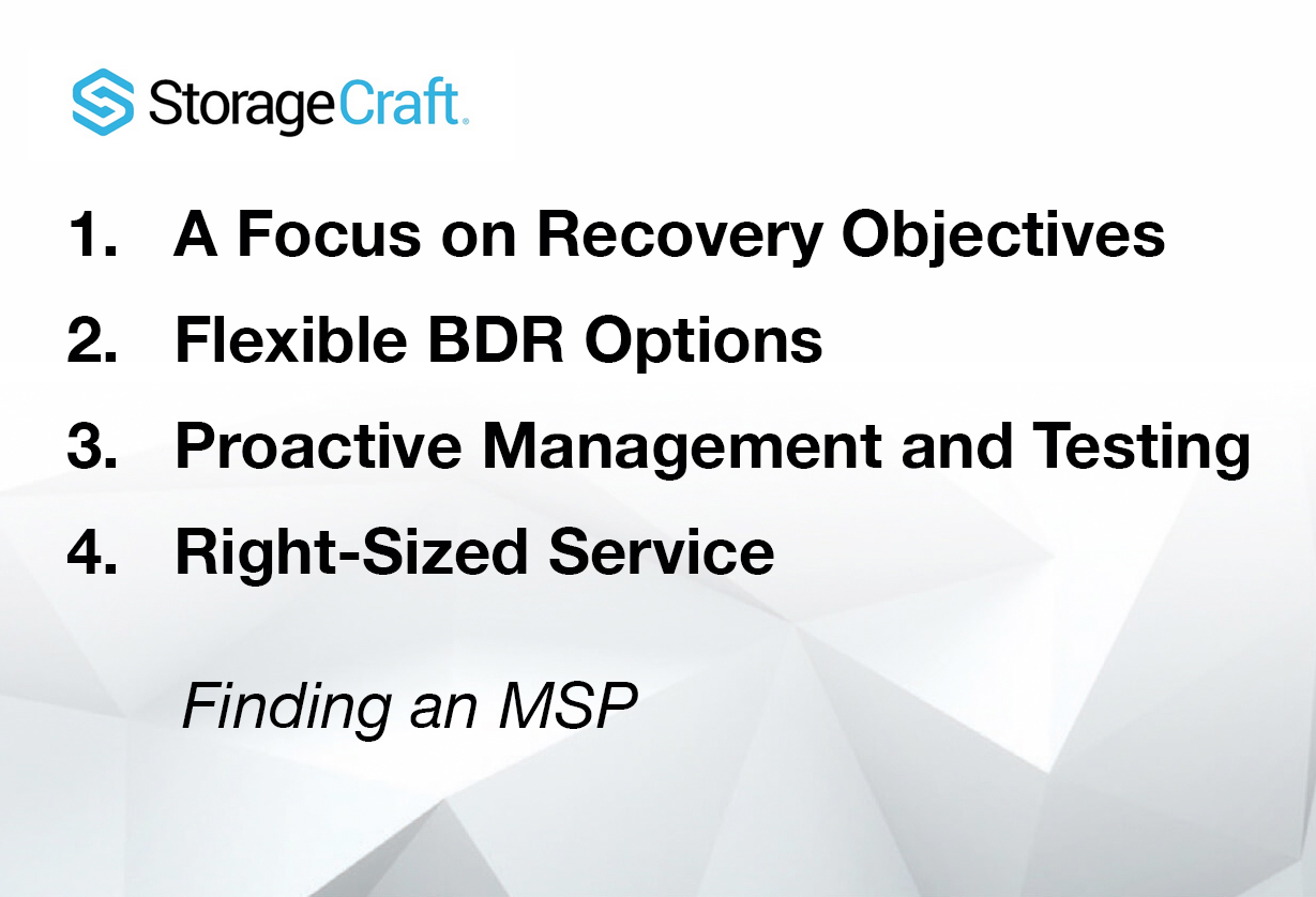 4 Disaster Recovery Attributes to Look for in Your MSP Partner ServIT